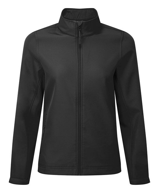 Women’s Windchecker® printable and recycled softshell jacket XS. / Black