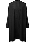 Long sleeve waterproof salon gown One Size / Black