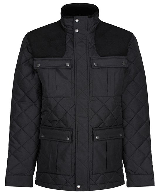 Padbury diamond quilt jacket S / Black