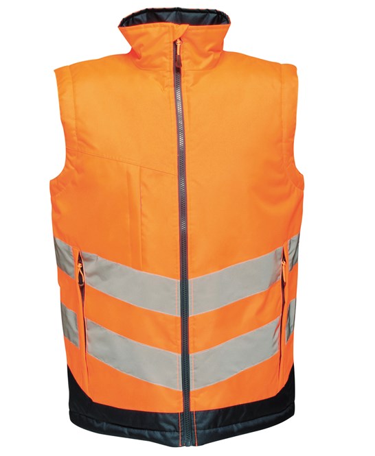 High-vis pro bodywarmer S / Orange/Navy
