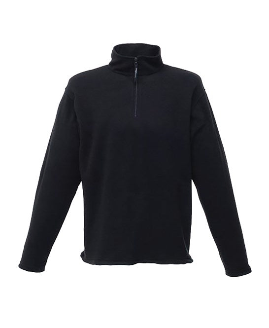 Zip-neck microfleece S / Black