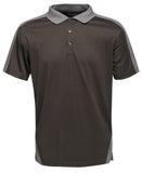 Contrast wicking polo XS / Black/Seal