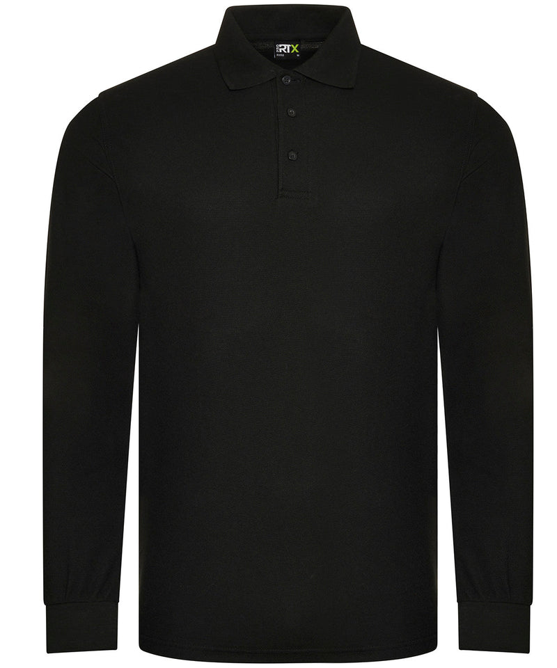 Pro long sleeve polo S / Black