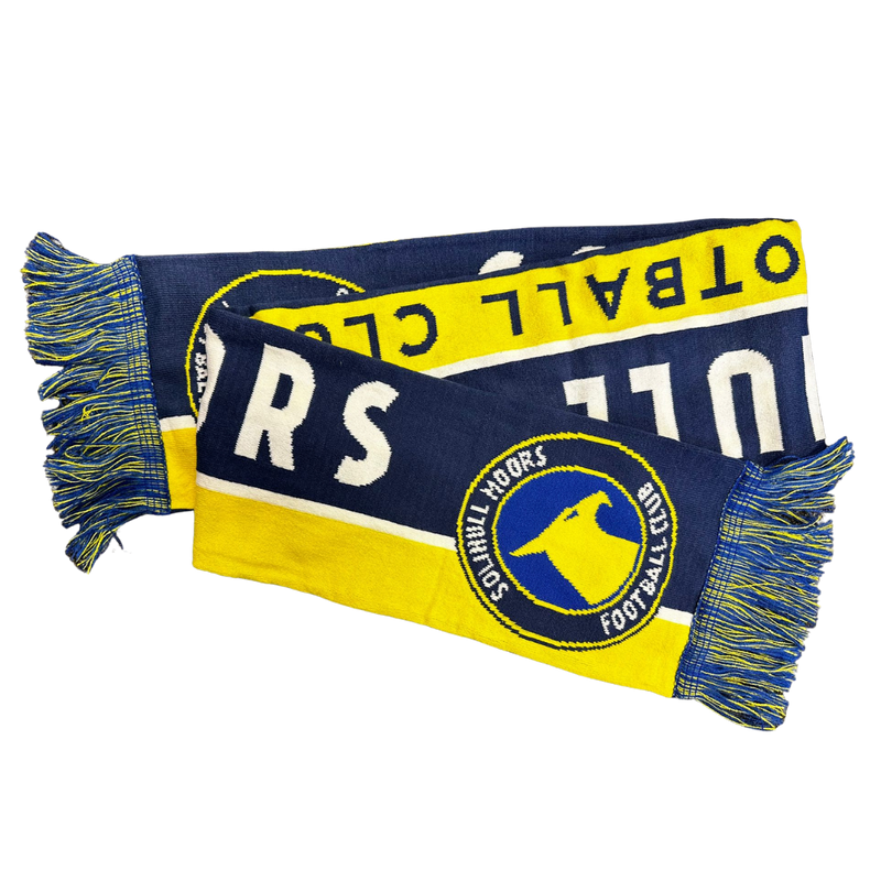 Yellow & Blue - Solihull Moors knitted scarf