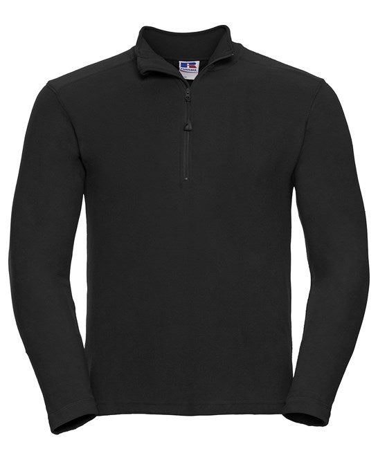 ¼-zip microfleece S / Black