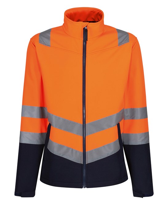 Pro hi-vis softshell jacket S / Orange/Navy