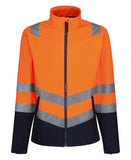 Pro hi-vis softshell jacket S / Orange/Navy