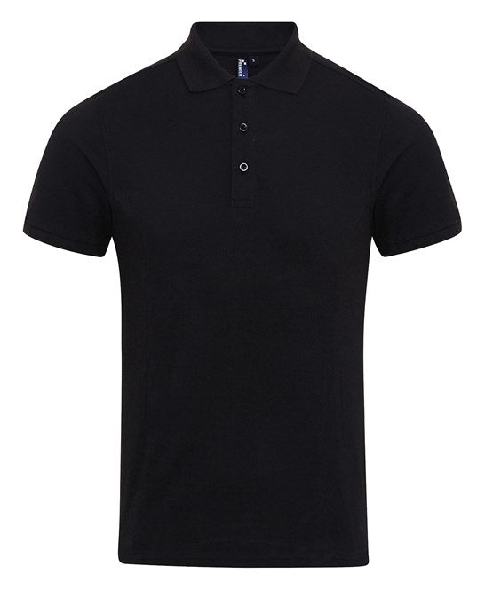 Coolchecker® plus piqué polo with CoolPlus® S. / Black*