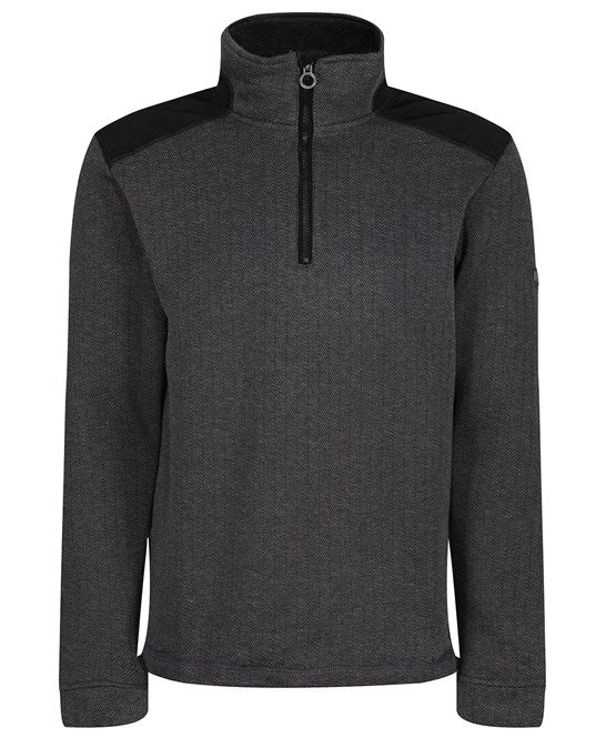 Holbeck half zip fleece S / Black