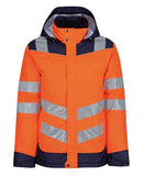 Pro hi-vis thermogen heated jacket S / Orange/Navy