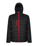 Navigate thermal hooded jacket S / Black/Classic Red