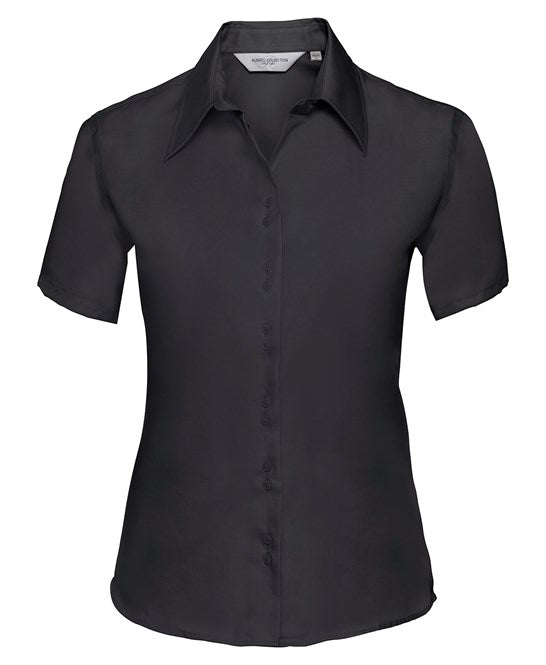 Women's short sleeve ultimate non-iron shirt XS. / Black