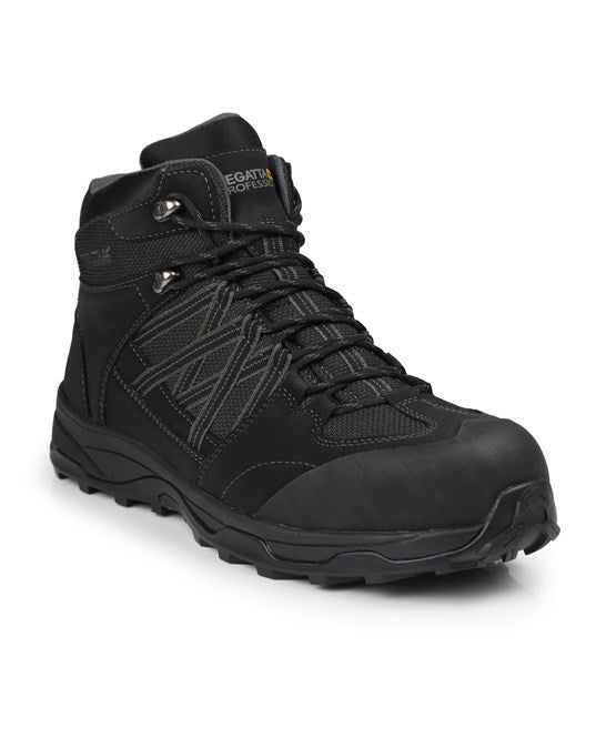 Claystone S3 safety hiker boot 6 / Black/Granite