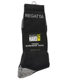 3-pack work socks One size (6-11) / BLACK