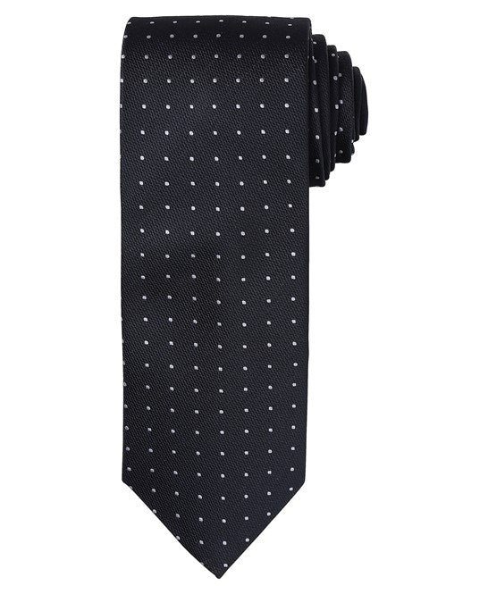 Micro dot tie One Size / Black/Dark Grey