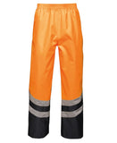 Hi-vis pro overtrousers S / Orange/Navy