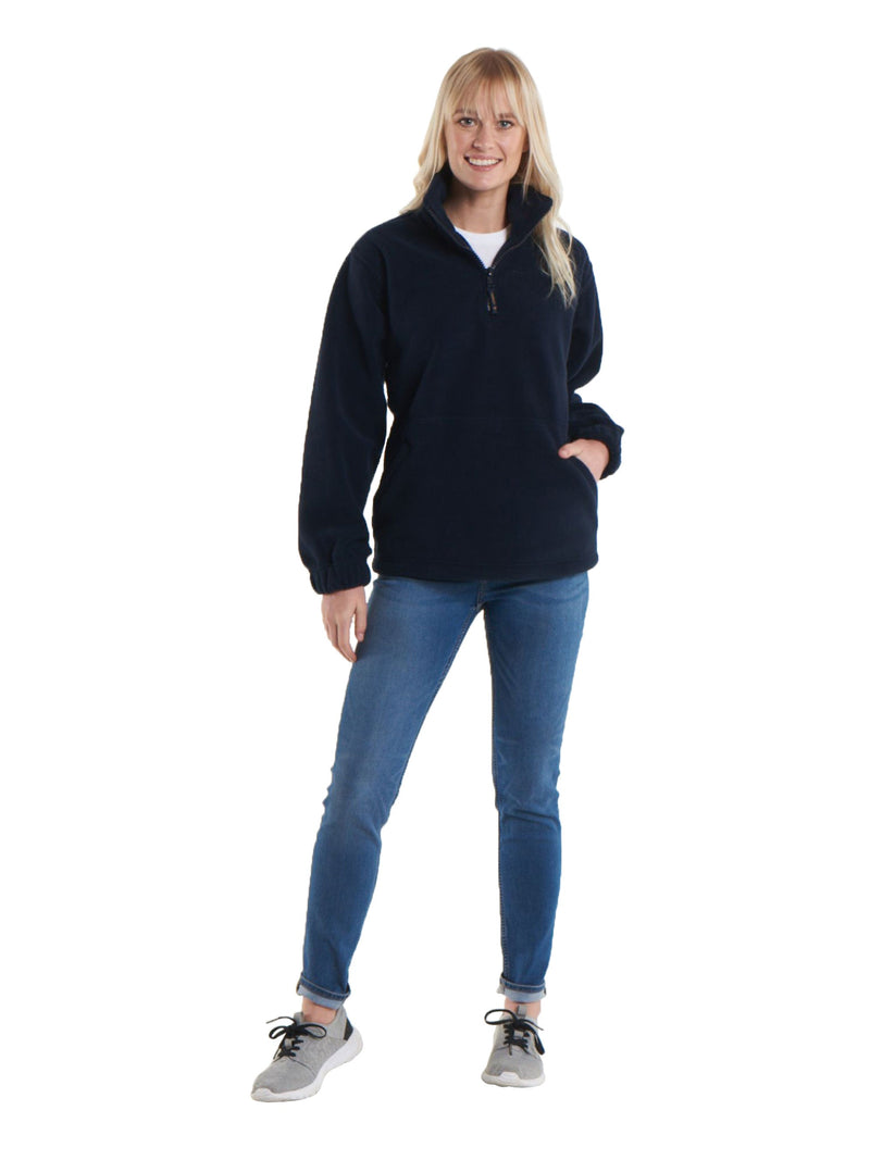 300GSM Premium 1/4 Zip Micro Fleece Jacket S / Black