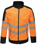 High-vis pro softshell S / Orange/Navy