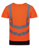 Pro hi-vis short sleeve t-shirt S / Orange/Navy