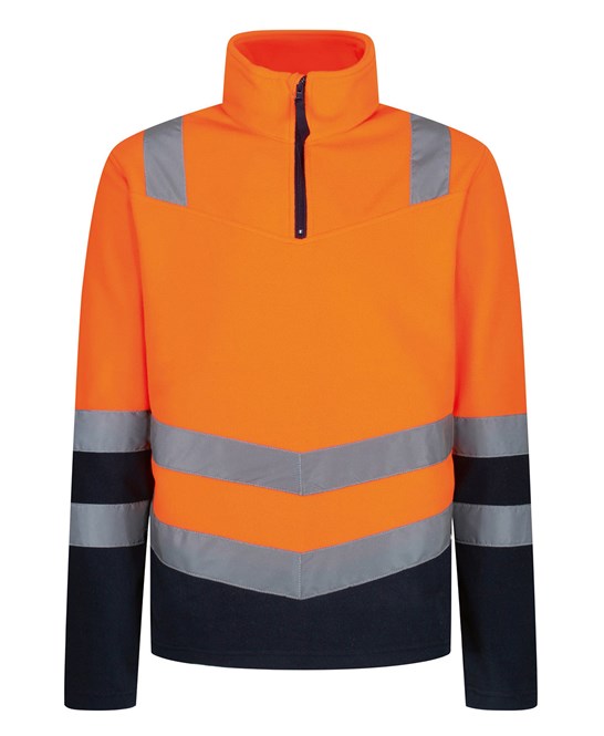 Pro hi-vis half zip fleece top S / Orange