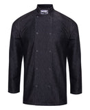 Denim chef's jacket XS / Black Denim