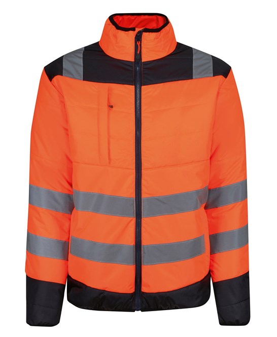 Pro hi-vis thermal jacket S / Orange/Navy