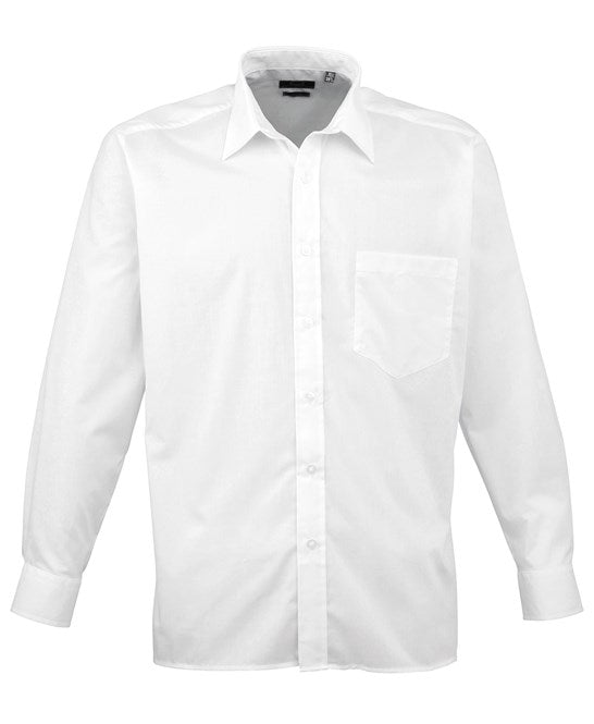 Long sleeve poplin shirt 14.5 / White