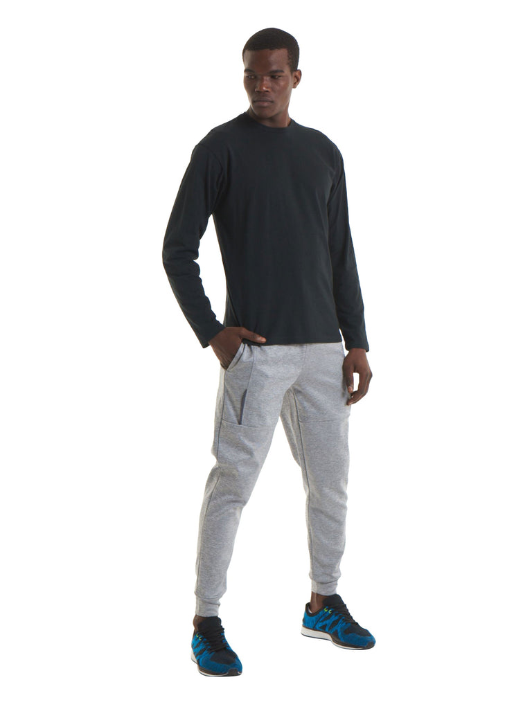 180GSM Mens Long Sleeve T-shirt 3XL / Black