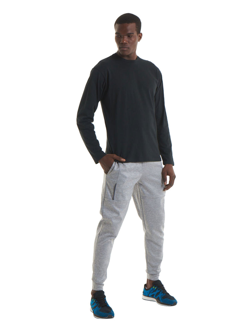 180GSM Mens Long Sleeve T-shirt 3XL / Black