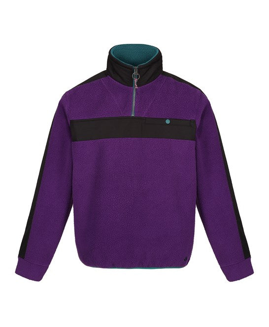 Vintage fleece pullover S / Juniper/Black