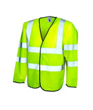 Long Sleeve Safety Waist Coat Small / Yellow