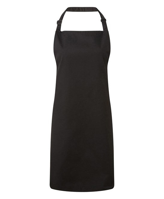 Antimicrobial bib apron One  Size / Black