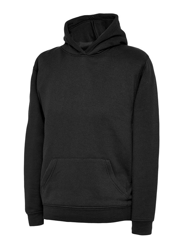 300GSM Childrens Hooded Sweatshirt 3 / Black