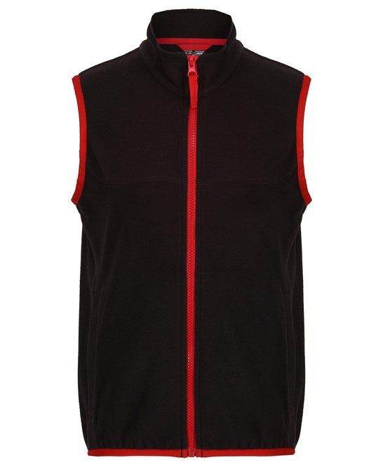 Kids microfleece bodywarmer 2 / Black/Classic Red