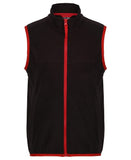 Kids microfleece bodywarmer 2 / Black/Classic Red