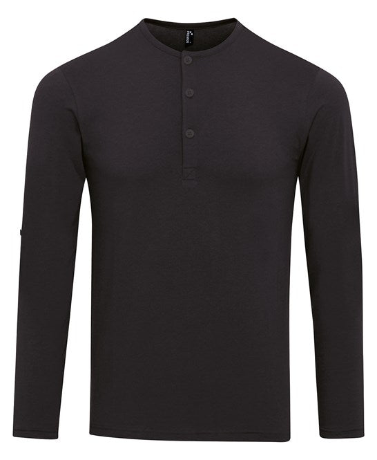 Long John roll-sleeve tee XS / Black