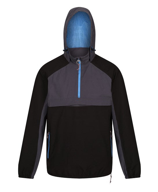 Vintage overhead anorak S / Black/Seal Grey