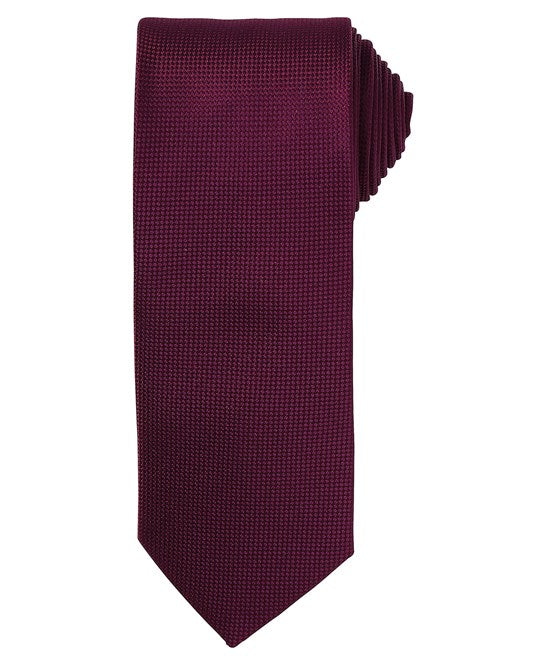 Micro waffle tie One Size / Aubergine