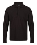 Pro 65/35 long sleeve polo XS. / Black
