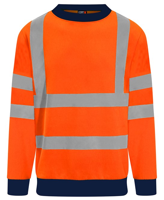 High Visibility Sweatshirt S / HV Orange/Navy