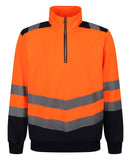 Pro hi-vis 1/4-zip sweatshirt S / Orange/Navy