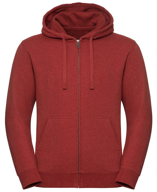 Authentic melange zipped hood sweatshirt XS / Brick Red Melange