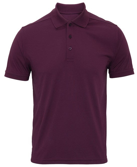Coolchecker® piqué polo S / Aubergine