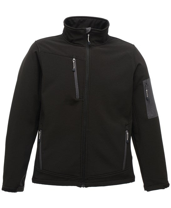 Arcola 3-layer softshell S / Black/Seal Grey