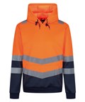 Pro hi-vis overhead hoodie S / Orange/Navy