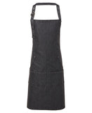 Jeans stitch bib apron One Size / Black Denim