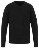 Essential' acrylic v-neck sweater XS / Black