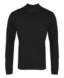 Long sleeve Coolchecker® piqué polo XS / Black*