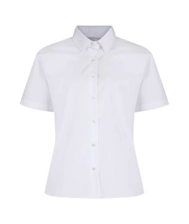 Girls Short Sleeve Non-Iron Blouses