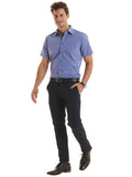 Men's Short Sleeve Tailored Fit Shirt S / Black